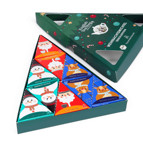 Tee Geschenk "Weihnachtswichtel", BIO, 9 Pyramidenbeutel - Teekränzchen
