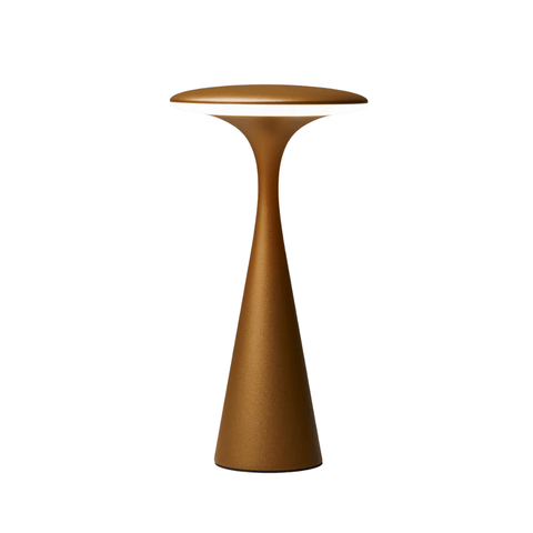 Ufo table lamp - Ufo Tischlampe brushed gold - Teekränzchen