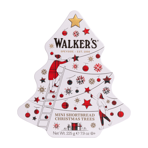 Walkers Shortbread Christmas “ Mini Shortbread Trees 225g – Dose - Teekränzchen