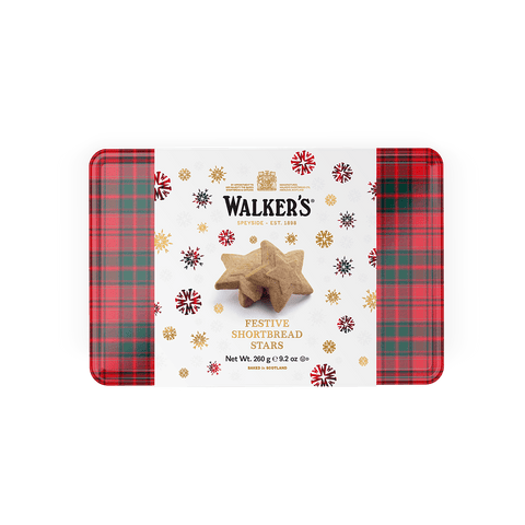 Walkers Shortbread Ltd. – Festive Shortbread Stars 260g – Dose - Teekränzchen