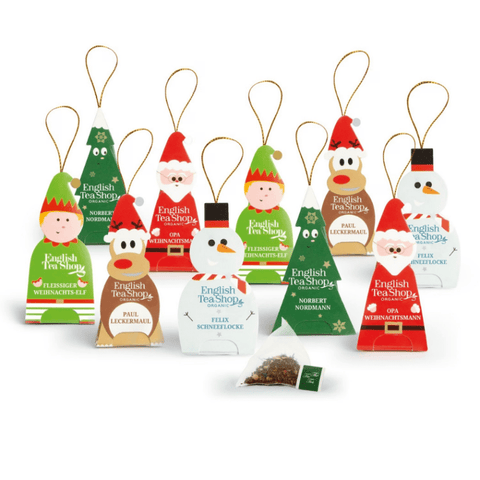 Wintertee Geschenk "Fröhliche Weihnachtsgesellen", BIO, 10 Pyramidenbeutel