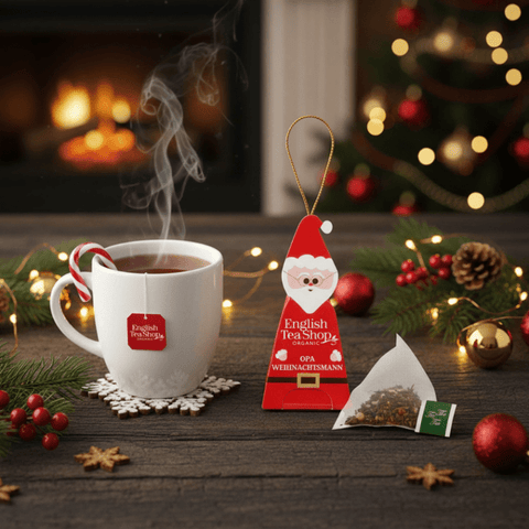 Wintertee Geschenk "Fröhliche Weihnachtsgesellen", BIO, 10 Pyramidenbeutel