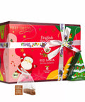 Wintertee Geschenk mit Schleife "Red Santa" Bio 12 Pyramidenbeutel - Teekränzchen