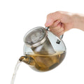 Yuna Teekanne Glas mit Edelstahl - Filter, 1,2 Liter - Teekränzchen