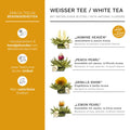8 Teeblüten-ErblühTeelinis in 4 verschiedenen Sorten (Weißer Tee) - Teekränzchen