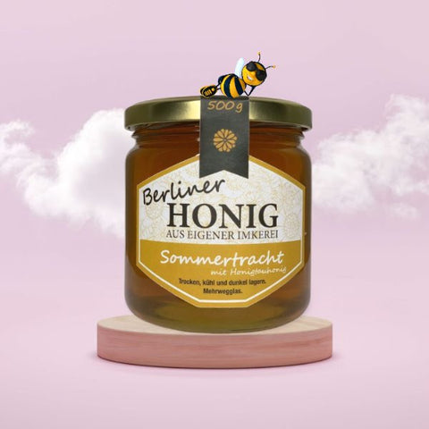Berliner Honig - Sommertracht 500g mit Honigtauhonig - Teekränzchen