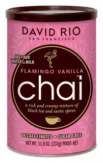 David Rio - Flamingo Vanilla Decaf Chai Tee 337g Dose - Teekränzchen