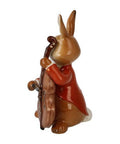 Figur Hase - Fröhlicher Bassist - Teekränzchen