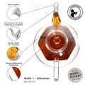 Glas Teekanne "Diamond Design" 800ml - Teekränzchen