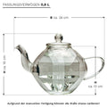 Glas Teekanne "Diamond Design" 800ml - Teekränzchen