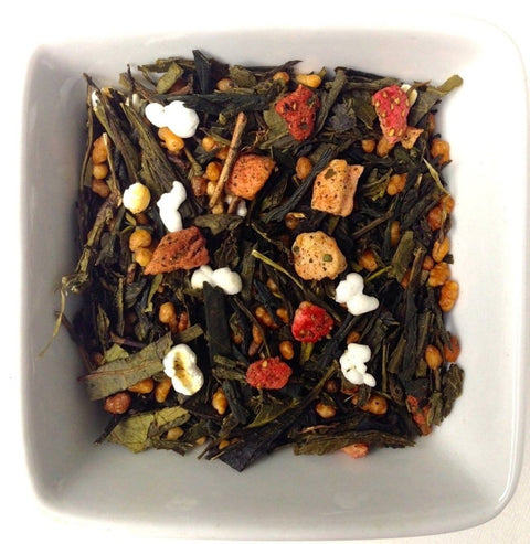 Grüner Tee „Japan Genmaicha Erdbeere“ - Teekränzchen