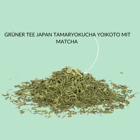 Grüner Tee „Japan Tamaryokucha Yoikoto mit Matcha“ - Teekränzchen