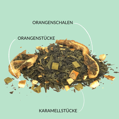 Grüner Tee „Orange Karamell“ - Teekränzchen