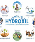 HYDROXIL Alkoholfreies Desinfektionsmittel 1 Liter (Der Alleskönner) - Teekränzchen