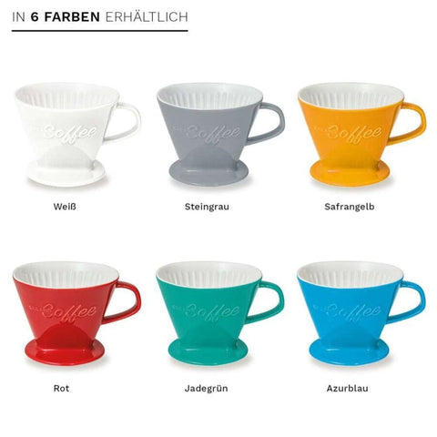 Kaffeefilter Porzellan 6 Farben - Teekränzchen