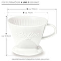 Kaffeefilter Porzellan 6 Farben - Teekränzchen