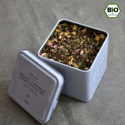 Relax Tee mit Kamille & Rosenblütenblätter - Teekränzchen