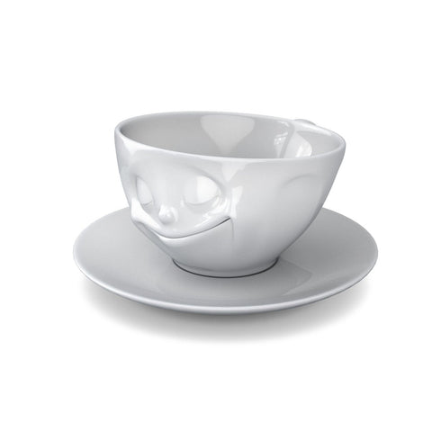 Tasse Glücklich weiß - Teekränzchen