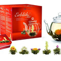 Teeblumen Mix Geschenkset - "ErblühTee" Weisser Tee - Teekränzchen