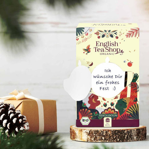 Teegeschenk "Frohe Weihnachten" - personalisierbar - Teekränzchen
