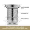 Teeglas "all in one" mit Edelstahlsieb - 400ml - Teekränzchen