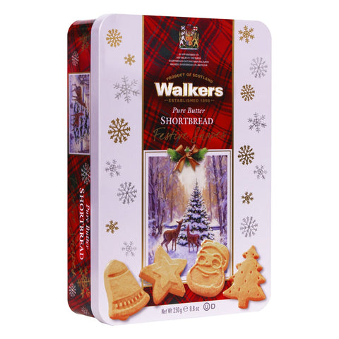 Walkers Shortbread Ltd. – Festive Shapes Shortbread 250 g- Dose - Teekränzchen